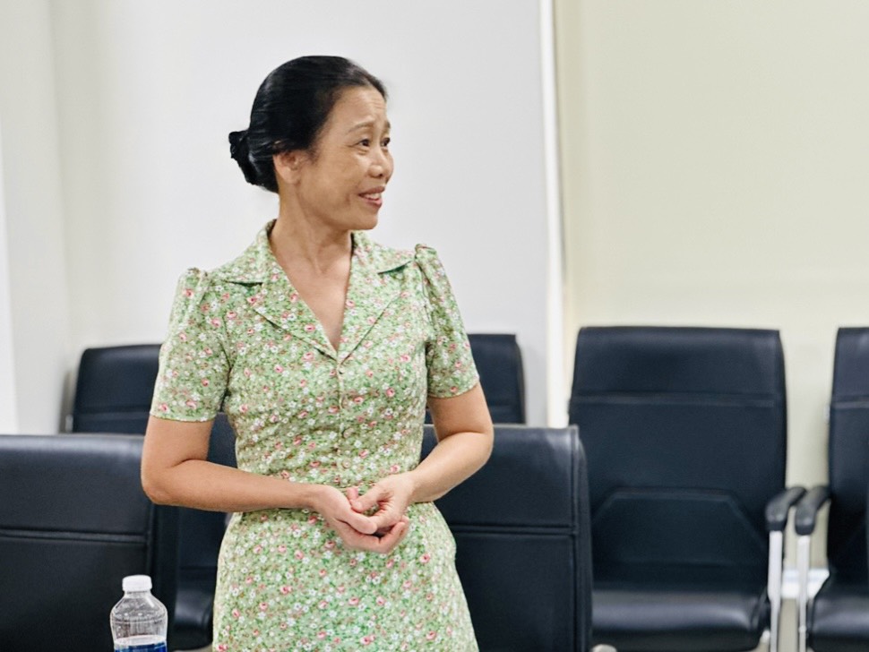 TS. Nguyễn Hoàng Anh, Trưởng Khoa Khoa học liên ngành, Phân hiệu Học viện Hành chính Quốc gia tại TP. Hồ Chí Minh trao đổi tại Hội thảo..jpg